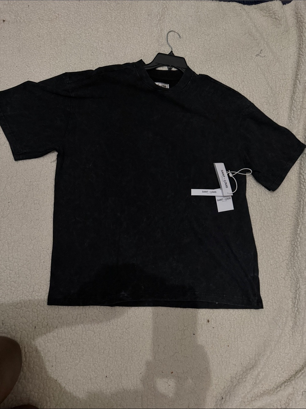 Saint Louis Crystal Black Short Sleeve Crewneck Tee
